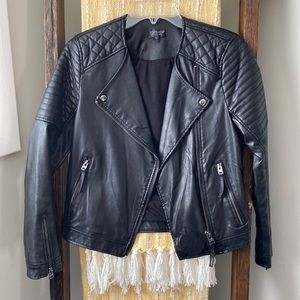 Topshop faux leather jacket